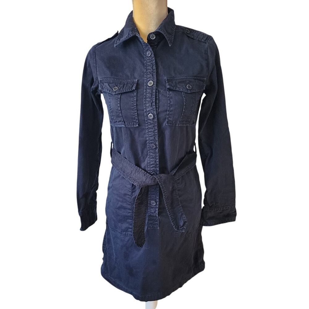 J.CREW Button Down Shirt Dress Size 0